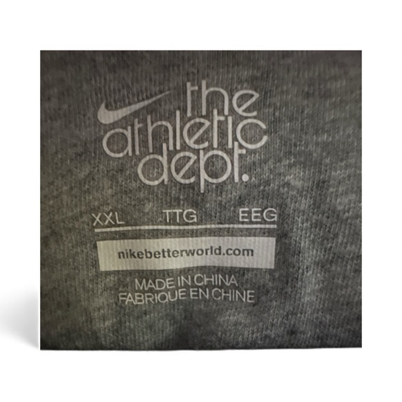 Nike Vintage Men's Dark Blue Zip-Up Hoodie Sweater Cotton Blend Size XXL - Picture 6 of 9